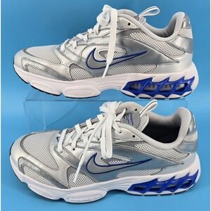 Nike Zoom Air Fire Women's Shoes Sz 11 Silver Blue DX3217-043 Running Lifestyle